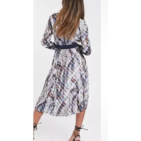Ted Baker Lilis Quarts Print Midi Dress Size 1/ US 2/4 - Picture 2 of 8
